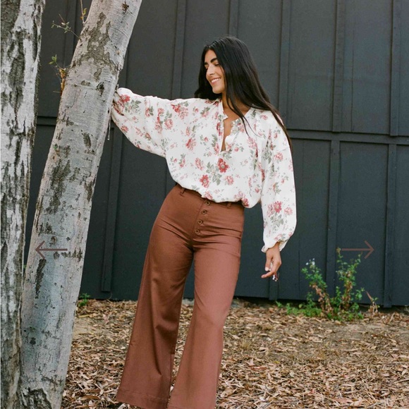 Christy Dawn The Faye Top in Red Anemone Garden  NWT XS - Picture 2 of 10